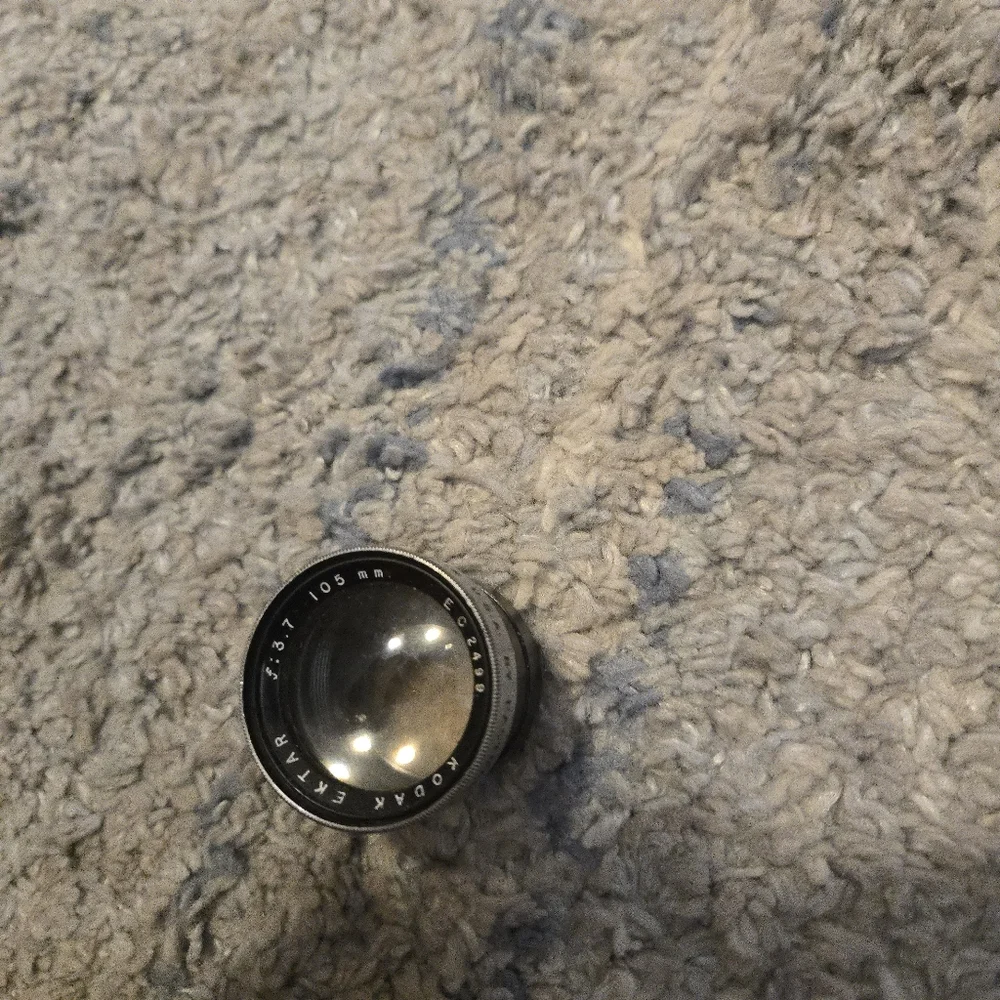 Vintage Kodak Ektar 105mm f/3.7 Lens - Rare Medium Format Glass